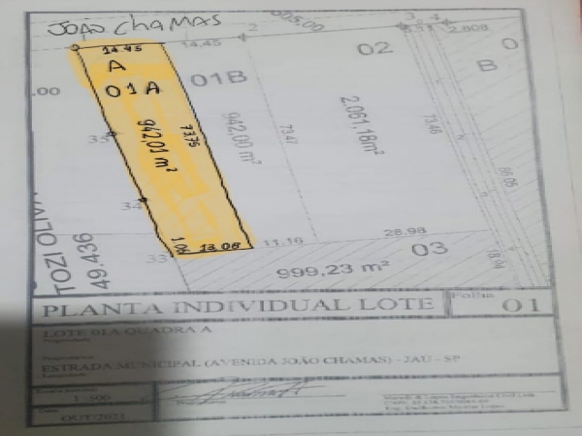 Terreno para Venda Anhumas Jaú